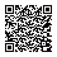 QR-koodi puhelinnumerolle +14702000000