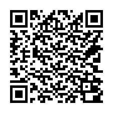 Código QR para número de telefone +14702000021