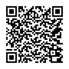 QR-код для номера телефона +14702000035