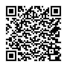 Código QR para número de telefone +14702000036