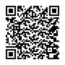 QR-koodi puhelinnumerolle +14702000136