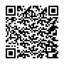 Código QR para número de teléfono +14702000295