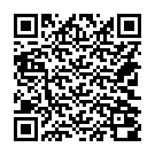 QR-Code für Telefonnummer +14702000335