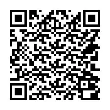 QR-code voor telefoonnummer +14702000354