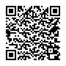 Código QR para número de teléfono +14702000412