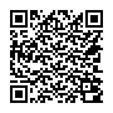 QR Code pour le numéro de téléphone +14702000414