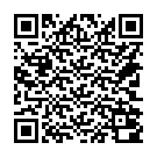 Código QR para número de teléfono +14702000421