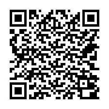 QR kód a telefonszámhoz +14702000425