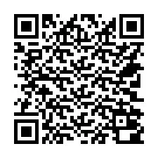 QR kód a telefonszámhoz +14702000434