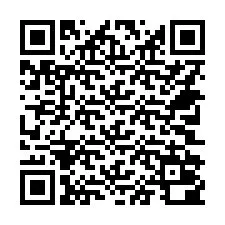 QR-koodi puhelinnumerolle +14702000438