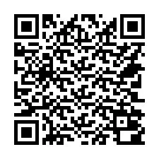 QR Code สำหรับหมายเลขโทรศัพท์ +14702000464