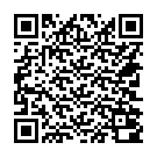 QR-koodi puhelinnumerolle +14702000474