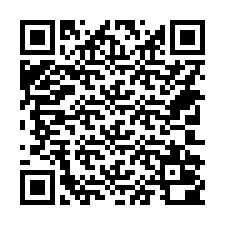 QR Code สำหรับหมายเลขโทรศัพท์ +14702000505