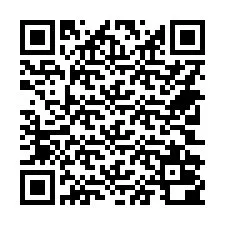 Código QR para número de teléfono +14702000526