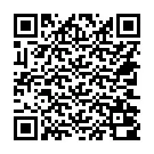 QR-koodi puhelinnumerolle +14702000588