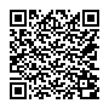 QR-koodi puhelinnumerolle +14702000599