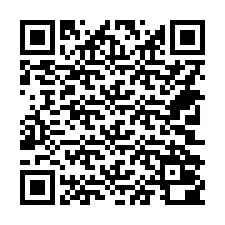 QR-koodi puhelinnumerolle +14702000635