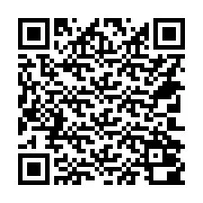 QR Code สำหรับหมายเลขโทรศัพท์ +14702000640