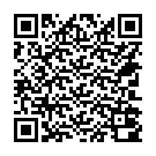 QR Code สำหรับหมายเลขโทรศัพท์ +14702000850