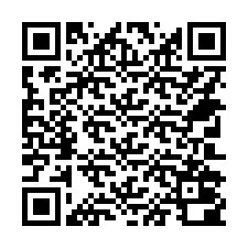 QR Code สำหรับหมายเลขโทรศัพท์ +14702000950