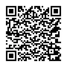 QR-koodi puhelinnumerolle +14702001000