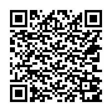 QR-code voor telefoonnummer +14702001008