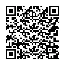 QR Code สำหรับหมายเลขโทรศัพท์ +14702001010