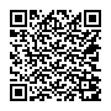 QR код за телефонен номер +14702001028