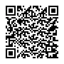 Código QR para número de teléfono +14702001054