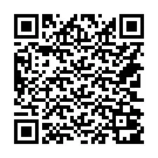 QR-koodi puhelinnumerolle +14702001065