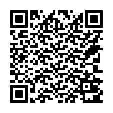 QR Code สำหรับหมายเลขโทรศัพท์ +14702001101