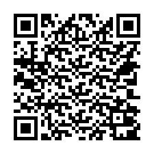 QR Code สำหรับหมายเลขโทรศัพท์ +14702001108