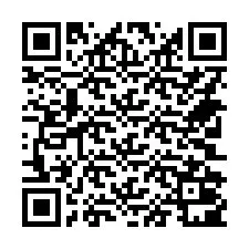 QR kód a telefonszámhoz +14702001136