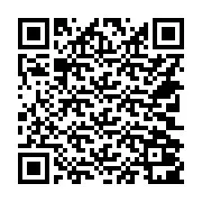 QR-код для номера телефона +14702001334