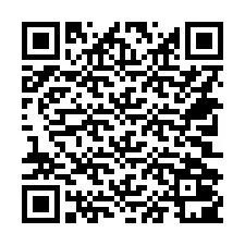 QR-koodi puhelinnumerolle +14702001338