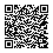 QR-koodi puhelinnumerolle +14702001340