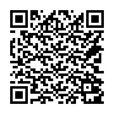 QR-koodi puhelinnumerolle +14702001621