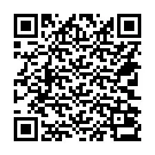 Codice QR per il numero di telefono +14702033030