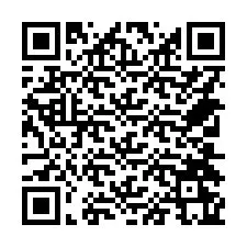 QR kód a telefonszámhoz +14704265793