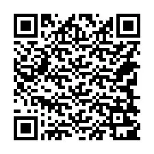 Kod QR dla numeru telefonu +14748201435