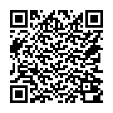 Codice QR per il numero di telefono +14752000289