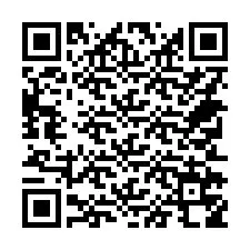 QR-koodi puhelinnumerolle +14752758439