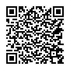 QR код за телефонен номер +14752758918