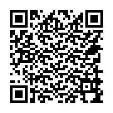 QR код за телефонен номер +14759994464