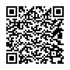 QR kód a telefonszámhoz +14802538321