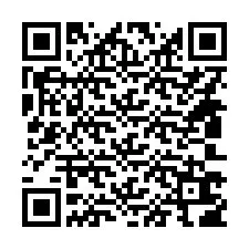 QR-koodi puhelinnumerolle +14803606204