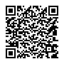 QR код за телефонен номер +14803606441