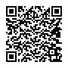 QR-koodi puhelinnumerolle +14803663333