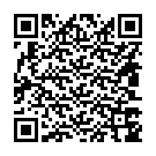 QR kód a telefonszámhoz +14803746860