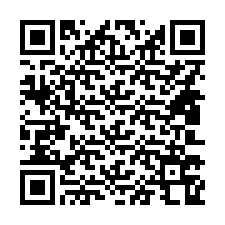 Código QR para número de teléfono +14803768653